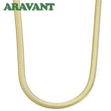 925 Silver 18K Snake Chain Necklace 6MM