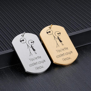 Creativity Couple Keychain Coolest Couple Keyring Women Girl Couple Key Chain