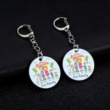 Personalized Family Name Keychain - Engraved Acrylic Keyrin
