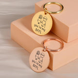 BFFL Keychain for Women Girl Couple Key Chain Girlfrined Boyfriend