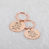 BFFL Keychain for Women Girl Couple Key Chain Girlfrined Boyfriend