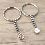 Custom Dog Keychain Portrait Personalized Pet Photo Keychain