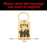 Anniversary Stainless Steel Keychain Personalized Name Key Chain