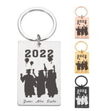 Anniversary Stainless Steel Keychain Personalized Name Key Chain