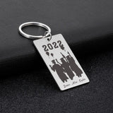 Anniversary Stainless Steel Keychain Personalized Name Key Chain