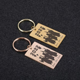 Anniversary Stainless Steel Keychain Personalized Name Key Chain