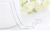 925 Silver Necklace 1mm 16 inches Box Chain Gift for Mother