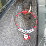 Smiling Face Personalised Name Keyring Letter Keychain Bagpack Tag Gift