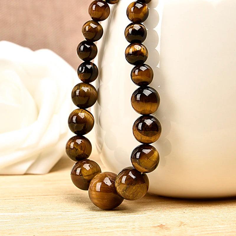 Tiger Eyes Stone 6-14mm Necklace Manufacturer Supply