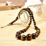 Tiger Eyes Stone 6-14mm Necklace Manufacturer Supply