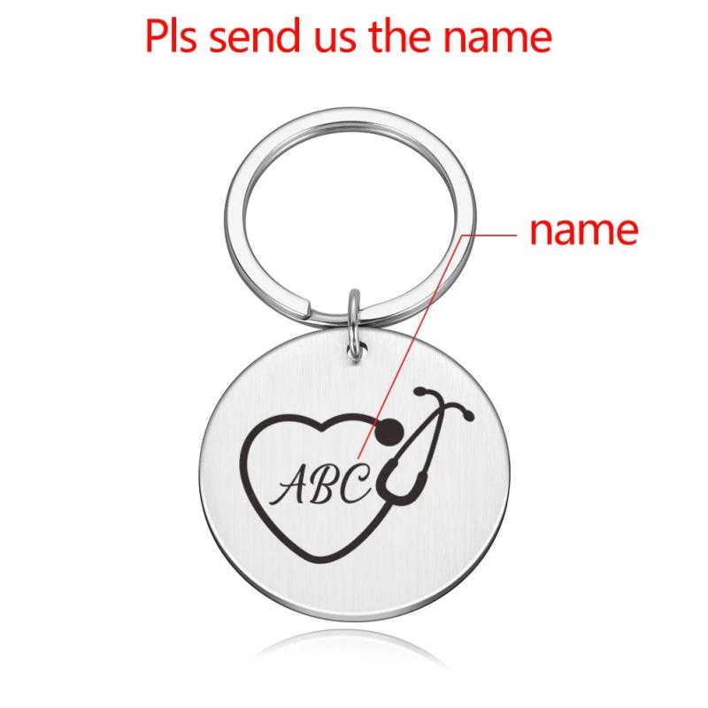 Personalized Nurse Keychain Doctor Gift