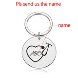 Personalized Nurse Keychain Doctor Gift