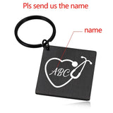 Personalized Nurse Keychain Doctor Gift