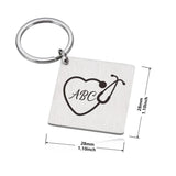 Personalized Nurse Keychain Doctor Gift