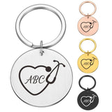 Personalized Nurse Keychain Doctor Gift