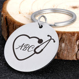 Personalized Nurse Keychain Doctor Gift