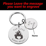 Anniversary Date Keychain - Surprise Gift for Boyfriend Girlfriend