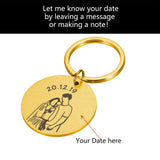 Anniversary Date Keychain - Surprise Gift for Boyfriend Girlfriend