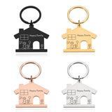 Family Name Engraved Keychain Custom Keyring Gift House Key Holder