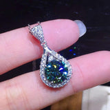 Inlaid Emerald Crystal Round Earrings, Women's Silver Jewelry