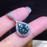 Inlaid Emerald Crystal Round Earrings, Women's Silver Jewelry