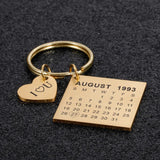 Personalized Calendar Keychain for Mom Dad