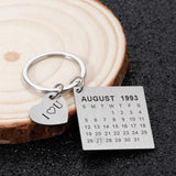 Personalized Calendar Keychain for Mom Dad