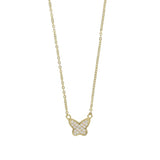 Butterfly Necklace Silver Jewelry Girls