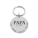Customized Key Chain Gift for Dad Grandpa