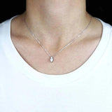 925 Silver Fire Opal Crown Pendant Necklace Wedding Jewelry