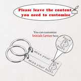 Engraved Love Letter Keychain Set for Couples