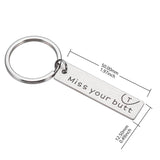 Engraved Love Letter Keychain Set for Couples