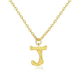 925 Silver Initial Letter Necklace CZ Jewelry Personalized