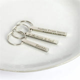Cuboid Name Keychain Car Pendant Couple Gift