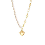 NC755 18KT Asymmetric Heart Pendant Necklace