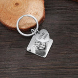 JewelOra Personalized Photo Keyring Name & Date Engraved Calendar