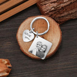 JewelOra Personalized Photo Keyring Name & Date Engraved Calendar