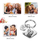 JewelOra Personalized Photo Keyring Name & Date Engraved Calendar