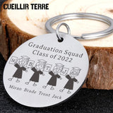 Graduation Student Name Engraved Keychains Keepsake