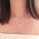 FLYANGEL Boy Girl DIY Engraved Name Necklace Jewelry Parents Memorial