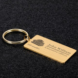 Industry Logo Keychains Personalized Studio Name Office For Coworker Leader Mana