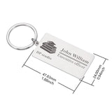 Industry Logo Keychains Personalized Studio Name Office For Coworker Leader Mana
