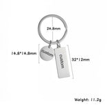 Personalized Lemegeton Keychain for Men