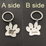 Custom Family Gift Keychain Engraved Photos Name Date Key Chain