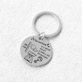 Custom Family Gift Keychain Engraved Photos Name Date Key Chain