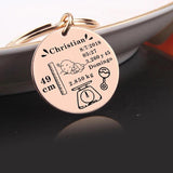 Custom Family Gift Keychain Engraved Photos Name Date Key Chain
