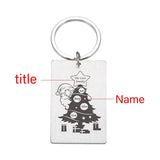 Personalized Family Member Name Gift Keychain