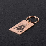 Personalized Family Member Name Gift Keychain