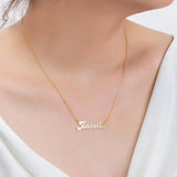 Personalized Name Necklace Stainless Steel Choker