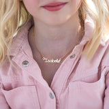 Name Necklace Nameplate Pendant Chain Personalized Necklace With Stars